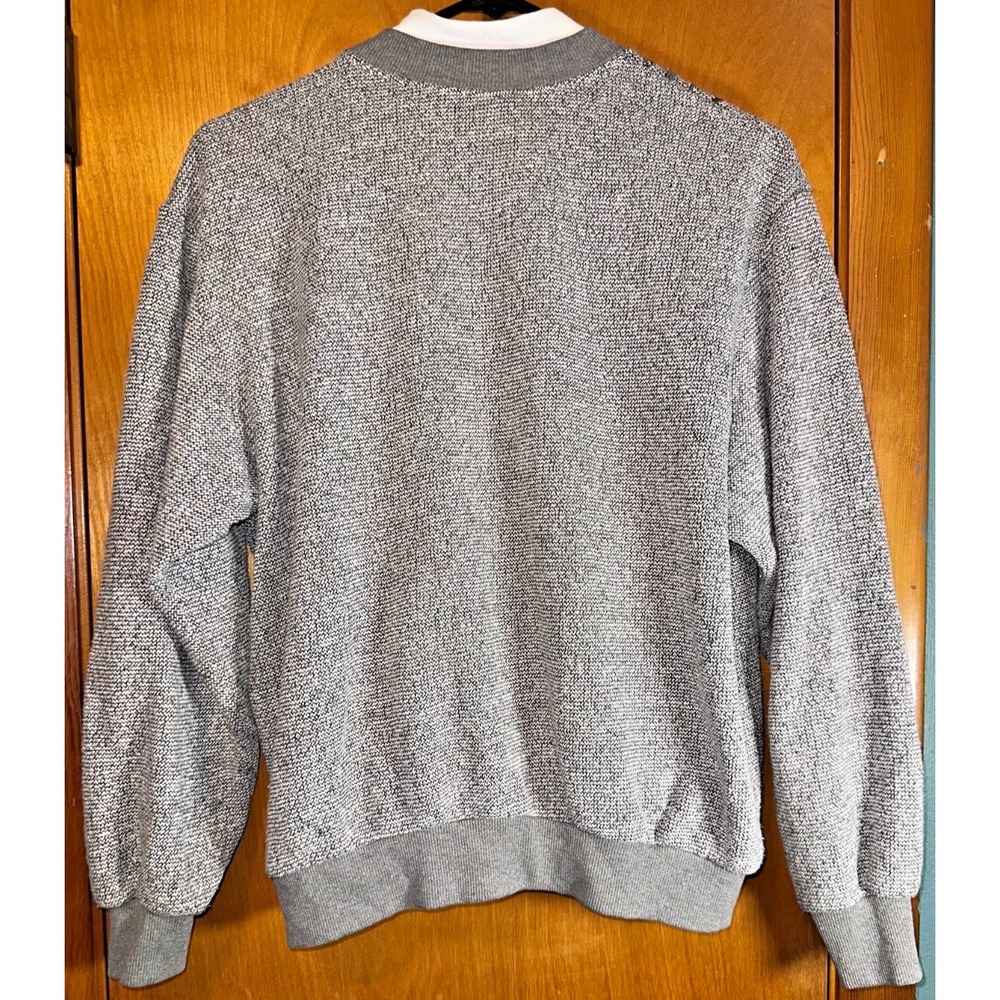 Westbound Vintage Womens Gray Marl Knit Pullover Sweater Embroidered L/XL (Est.) - Picture 3 of 3